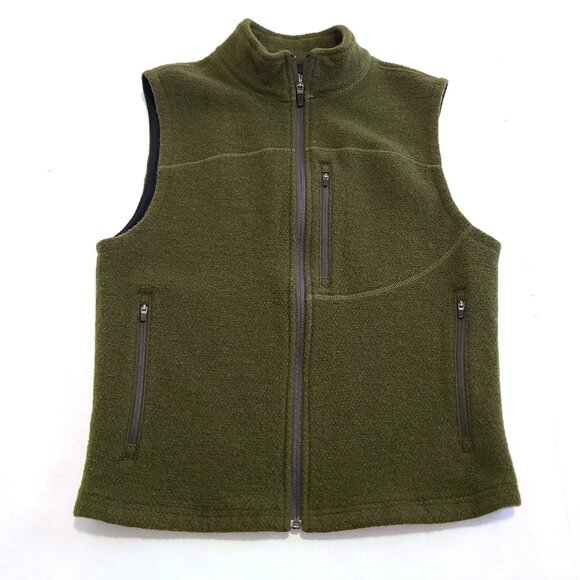 Ibex Made in USA Merino Wool Full ZIp Vest Women Sz Medium - Picture 1 of 10
